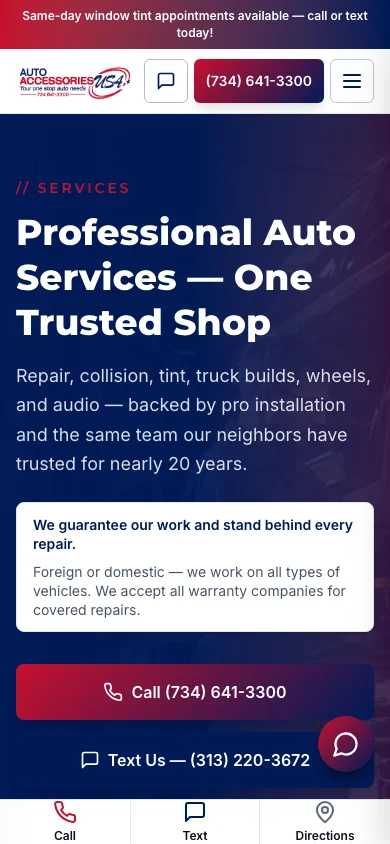 Auto Accessories USA mobile screen 2