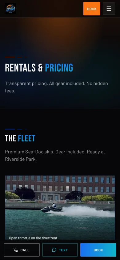 Juniors Jet Ski Rentals mobile screen 2