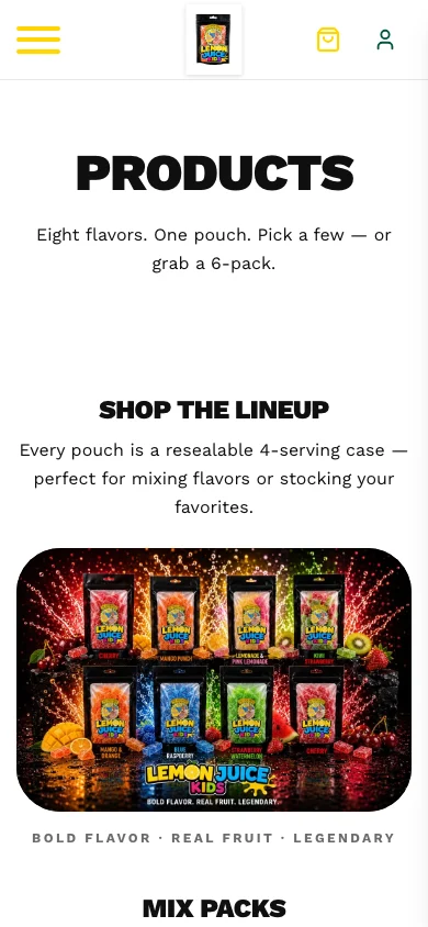 Lemon Juice Kids mobile screen 2