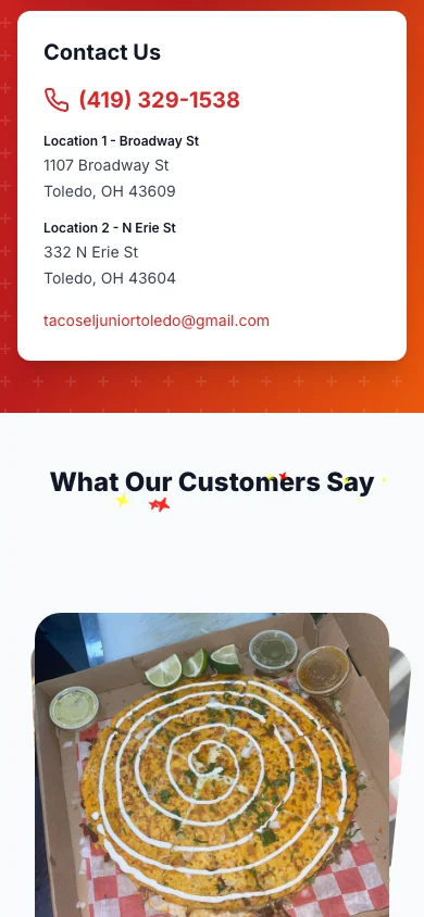 Tacos El Junior mobile screen 3
